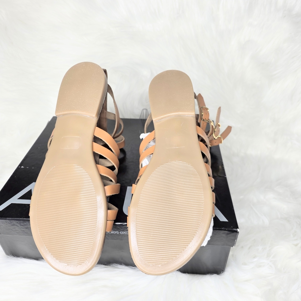 AQS Tan Leather Sandals - Picture 6 of 8